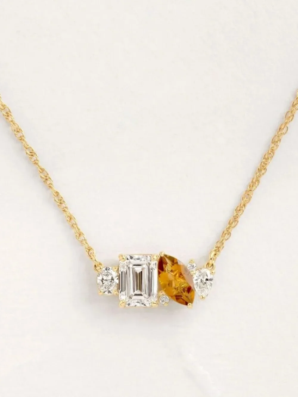 Birthstone pendant necklace